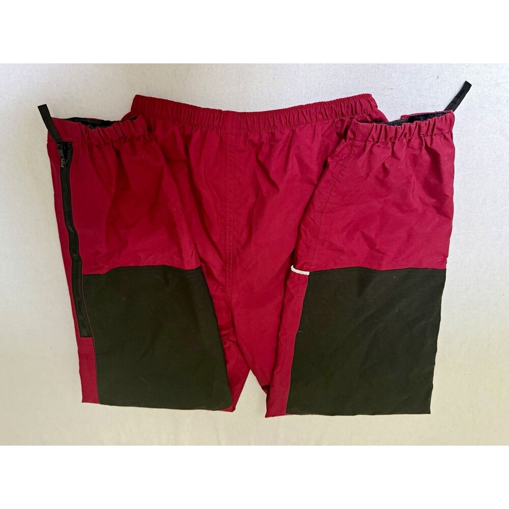Vintage Chlorophylle Gore-Tex Kids Snow Pants Red/Black Waterproof Size 12